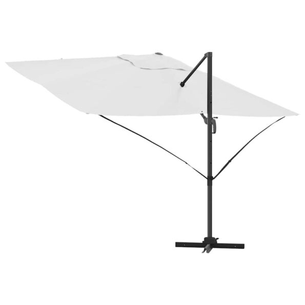 vidaXL Slnečník Piesková 351 x 250 x 260 cm Polyester a hliník – Obrázok 8