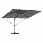 vidaXL Slnečník Antracit 351 x 250 x 260 cm Polyester a hliník – Obrázok 2
