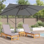 vidaXL Slnečník Antracit 351 x 250 x 260 cm Polyester a hliník – Obrázok 4