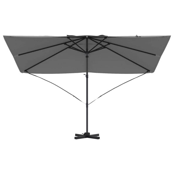 vidaXL Slnečník Antracit 351 x 250 x 260 cm Polyester a hliník – Obrázok 5