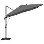 vidaXL Slnečník Antracit 351 x 250 x 260 cm Polyester a hliník – Obrázok 6