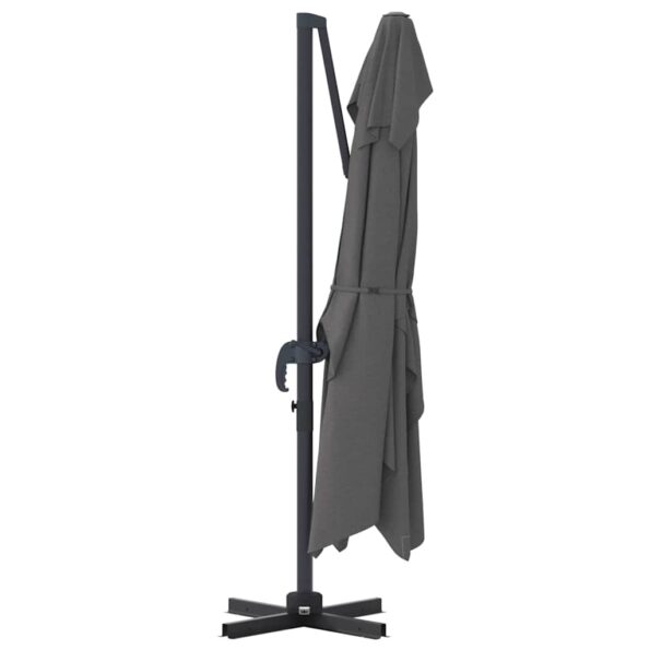 vidaXL Slnečník Antracit 351 x 250 x 260 cm Polyester a hliník – Obrázok 7