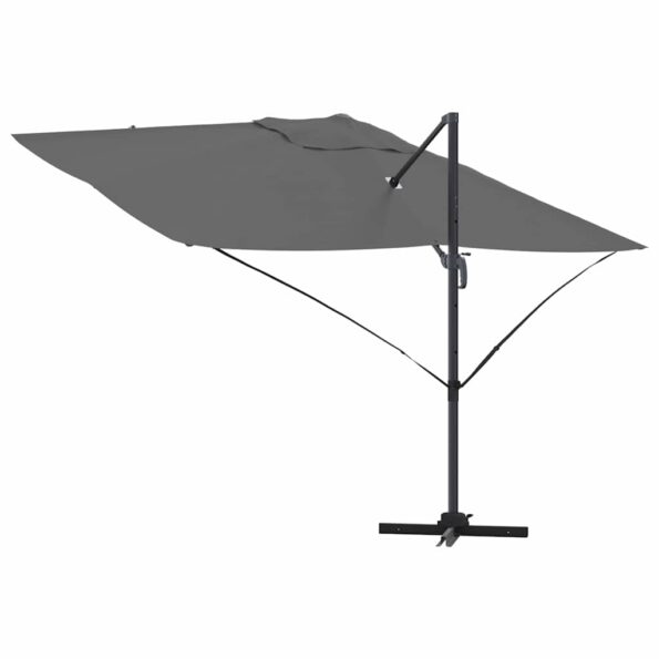 vidaXL Slnečník Antracit 351 x 250 x 260 cm Polyester a hliník – Obrázok 8