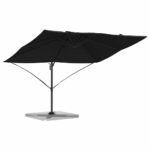 vidaXL Slnečník Čierna 351 x 250 x 260 cm Polyester a hliník – Obrázok 3