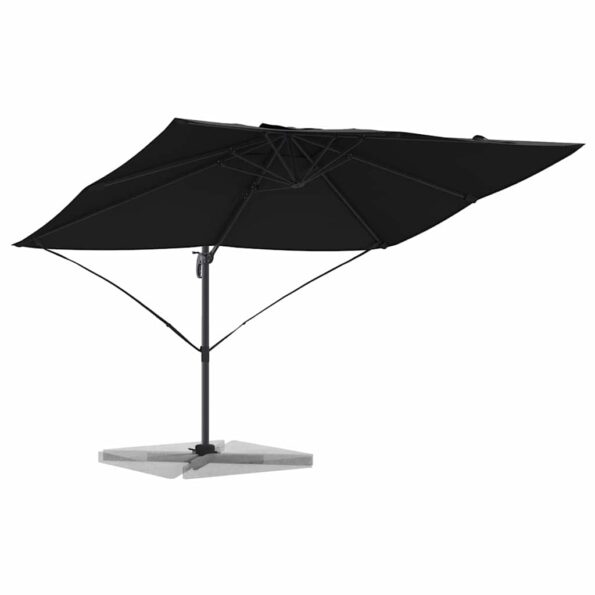vidaXL Slnečník Čierna 351 x 250 x 260 cm Polyester a hliník – Obrázok 3
