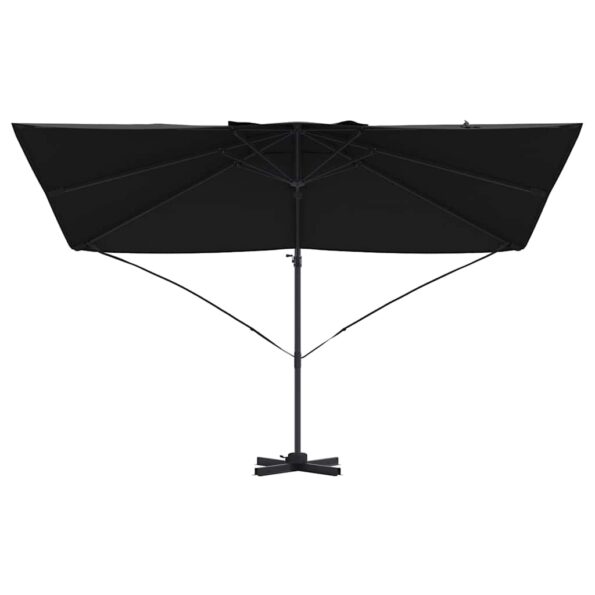 vidaXL Slnečník Čierna 351 x 250 x 260 cm Polyester a hliník – Obrázok 5