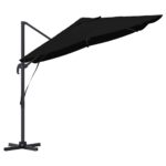 vidaXL Slnečník Čierna 351 x 250 x 260 cm Polyester a hliník – Obrázok 6