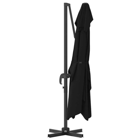 vidaXL Slnečník Čierna 351 x 250 x 260 cm Polyester a hliník – Obrázok 7