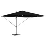 vidaXL Slnečník Čierna 351 x 250 x 253 cm Polyester a hliník – Obrázok 3