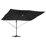 vidaXL Slnečník Čierna 351 x 250 x 253 cm Polyester a hliník – Obrázok 5
