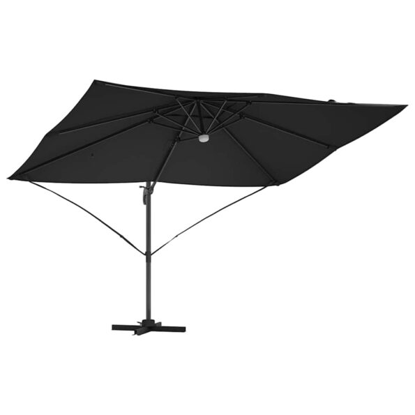 vidaXL Slnečník Čierna 351 x 250 x 253 cm Polyester a hliník – Obrázok 5