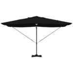 vidaXL Slnečník Čierna 351 x 250 x 253 cm Polyester a hliník – Obrázok 6