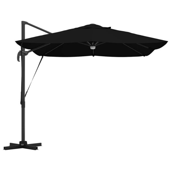 vidaXL Slnečník Čierna 351 x 250 x 253 cm Polyester a hliník – Obrázok 7