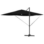 vidaXL Slnečník Čierna 351 x 250 x 253 cm Polyester a hliník – Obrázok 8
