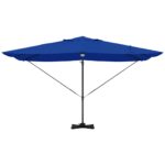 vidaXL Veľký konzolový slnečník Azúrová modrá Polyesterová strecha – Obrázok 6