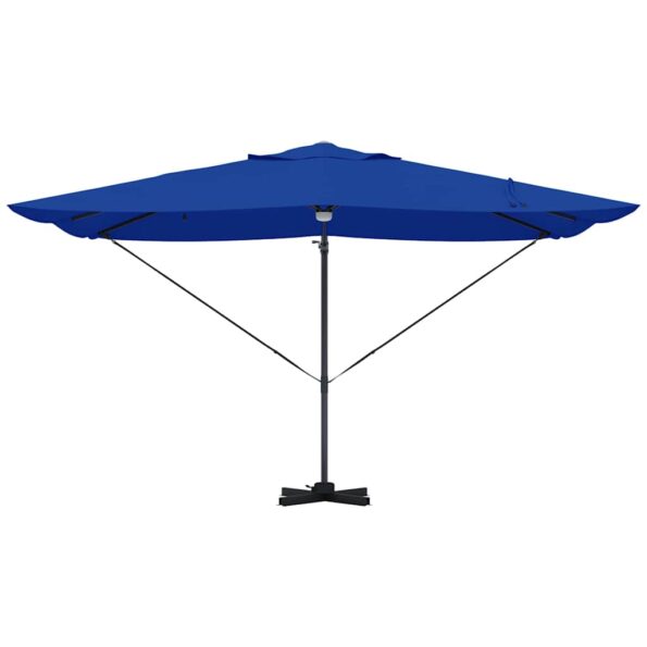 vidaXL Veľký konzolový slnečník Azúrová modrá Polyesterová strecha – Obrázok 6