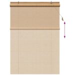 vidaXL Žalúzie a tienidlá na okná Svetlohnedá 140 x 220 cm Bambus – Obrázok 13