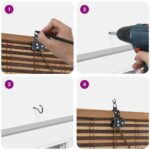 vidaXL Žalúzie a tienidlá na okná Hnedá 110 x 220 cm Bambus – Obrázok 8