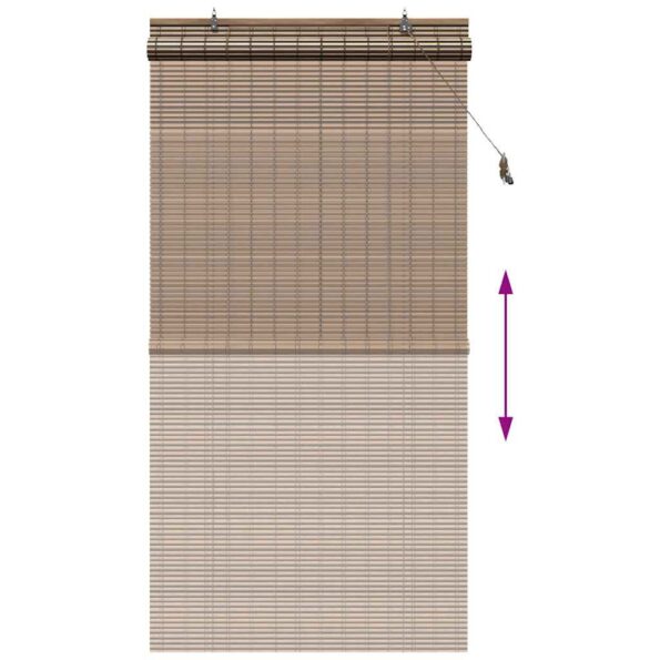 vidaXL Žalúzie a tienidlá na okná Hnedá 110 x 220 cm Bambus – Obrázok 11