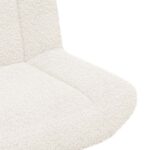 vidaXL Otočná stolička Krémová 63 x 75 x 76 cm Ovčia kože – Obrázok 7