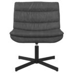 vidaXL Otočná stolička Jet čierna Polyester, kov Štandard Otočná – Obrázok 2