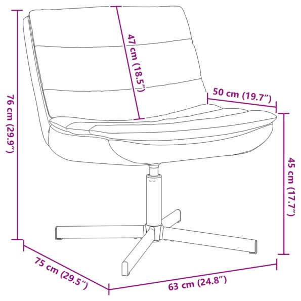 vidaXL Otočná stolička Jet čierna Polyester, kov Štandard Otočná – Obrázok 7