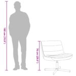 vidaXL Otočná stolička Jet čierna Polyester, kov Štandard Otočná – Obrázok 8