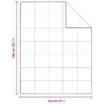 vidaXL Zimný prehoz Biela 155 x 200 cm Perie – Obrázok 10
