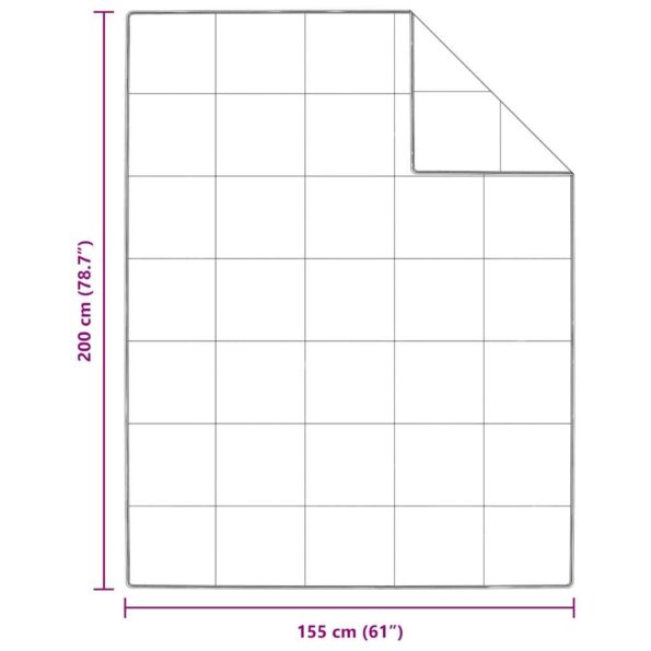vidaXL Zimný prehoz Biela 155 x 200 cm Perie – Obrázok 10