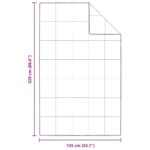 vidaXL Zimný prehoz Biela 135 x 220 cm 105gsm broskyňový polyester – Obrázok 10