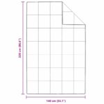 vidaXL Zimný prehoz Biela 140 x 220 cm Perie – Obrázok 10