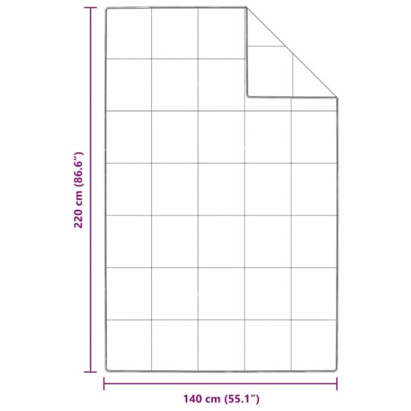 vidaXL Zimný prehoz Biela 140 x 220 cm Perie – Obrázok 10
