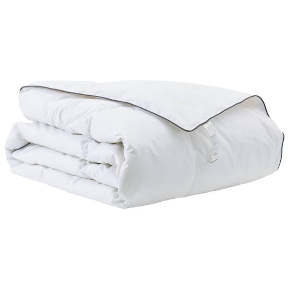 vidaXL Zimný prehoz Biela 140 x 220 cm Perie – Obrázok 2