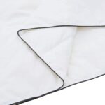 vidaXL Zimný prehoz Biela 140 x 220 cm Perie – Obrázok 9