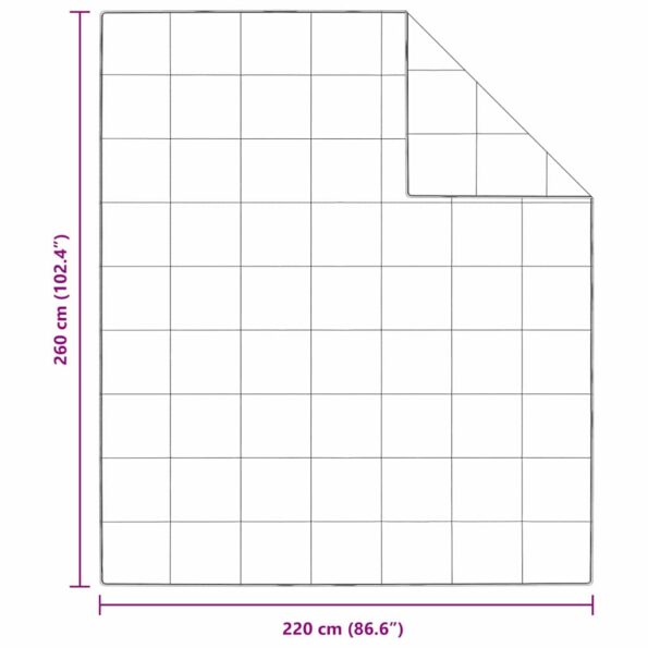 vidaXL Zimný prehoz Biela 260 x 220 cm 105gsm broskyňový polyester – Obrázok 10