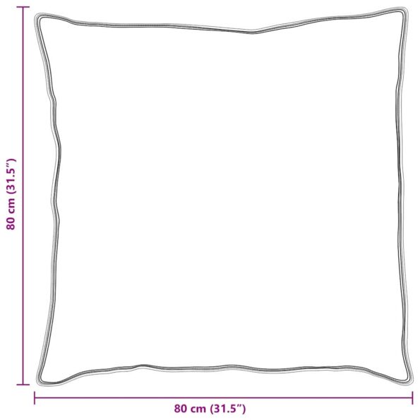 vidaXL Vankúš s vankúšom 2 pcs Biela 80 x 80 cm Perie – Obrázok 10