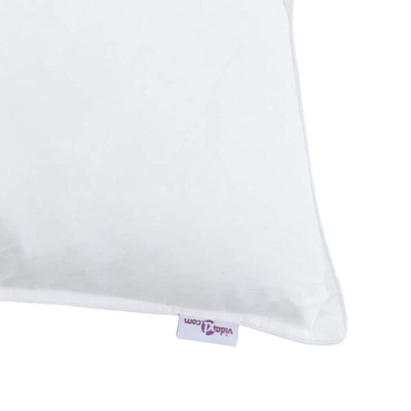 vidaXL Vankúš s vankúšom 2 pcs Biela 80 x 80 cm Perie – Obrázok 9