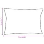 vidaXL Vankúš Biela 50 x 75 cm 130gsm 100% bavlna – Obrázok 9