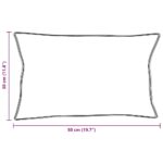 vidaXL Vankúše 2 pcs Biela 30 x 50 cm 130gsm 100% bavlna – Obrázok 10