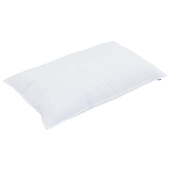 vidaXL Vankúše s vankúšom 2 pcs Biela 40 x 80 cm 130gsm 100% bavlna – Obrázok 4