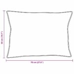 vidaXL Vankúš s vankúšom 2 pcs Biela 50 x 70 cm Bavlna – Obrázok 10