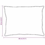 vidaXL Vankúš s vankúšom 2 pcs Biela 60 x 80 cm Bavlna – Obrázok 10