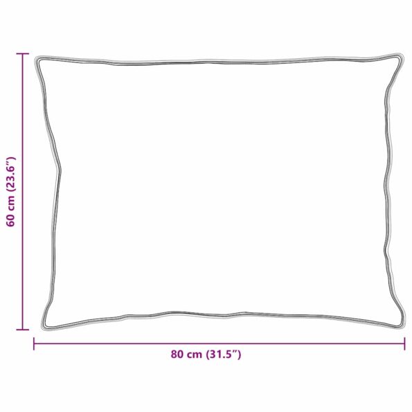 vidaXL Vankúš s vankúšom 2 pcs Biela 60 x 80 cm Bavlna – Obrázok 10