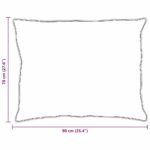 vidaXL Vankúš s vankúšom 2 pcs Biela 70 x 90 cm Bavlna – Obrázok 10