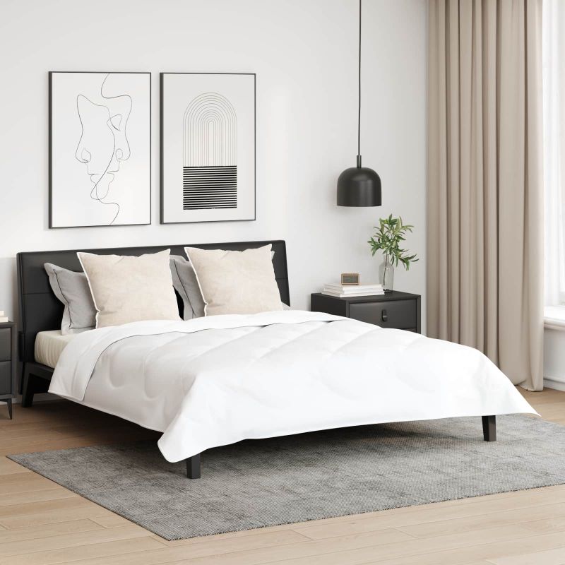 42007714_1.jpg vidaXL Vankúš s vankúšom 2 pcs Biela 80 x 80 cm Bavlna – Obrázok 1