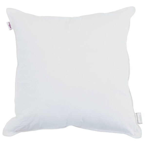 vidaXL Vankúš s vankúšom 2 pcs Biela 80 x 80 cm Bavlna – Obrázok 2