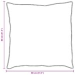 vidaXL Vankúš s vankúšom 2 pcs Biela 80 x 80 cm Bavlna – Obrázok 4