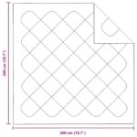 vidaXL Prikrývky a duchny Biela 200 x 200 cm Mikrovlákno – Obrázok 10