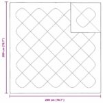 vidaXL Prikrývky a duchny Biela 200 x 200 cm Mikrovlákno – Obrázok 10