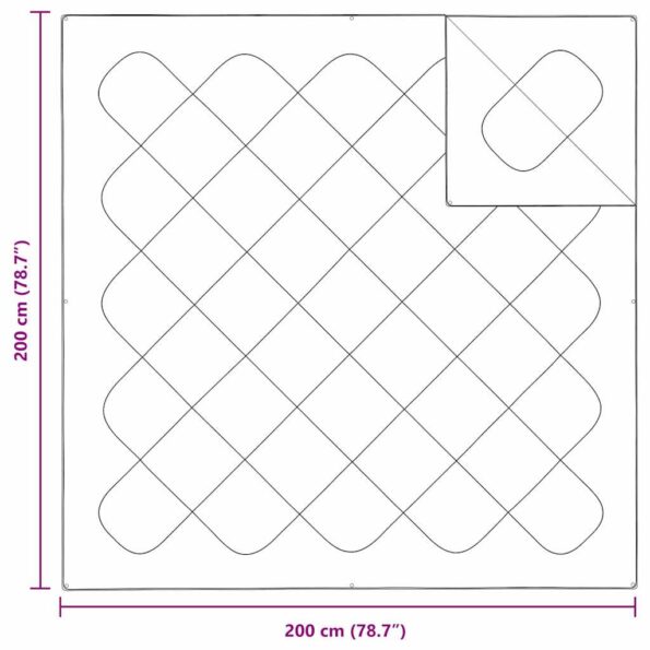 vidaXL Prikrývky a duchny Biela 200 x 200 cm Mikrovlákno – Obrázok 10